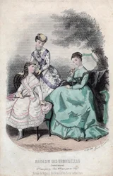 Fransk modeblad "Magasin des Demoiselles", Paris, 25. juni