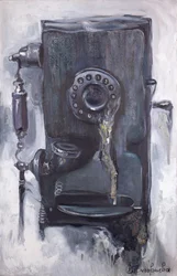Vintage drejetelefon