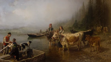 Færgeplads ved søen