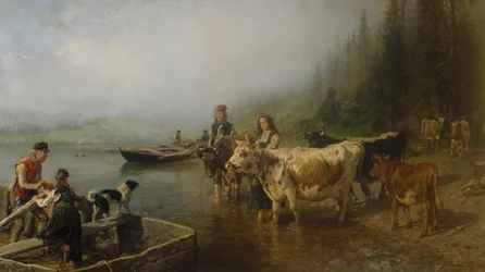 Færgeplads, ved søen