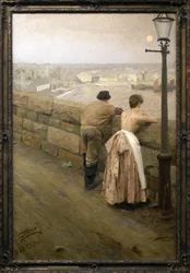 Pecheurs af Saint Yves (Morbihan). Maleri af Anders Zorn (1860-1920), olie på lærred, slutningen af det 19.-20. århundrede. Museum of Fine Arts i Pau.
