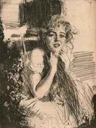 Portræt af frøken Emma Rassmussen, 1904, 1906