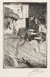 Albert Besnard og hans model