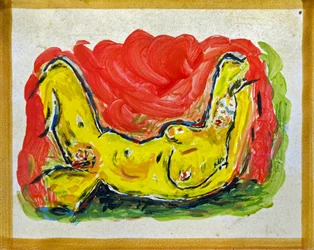 OUTRAGE TO EGON SCHIELE, 2012 (olie på keramiske fliser)
