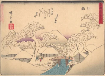 Mishima, fra serien The Fifty-three Stations of the Tokaido Road, begyndelsen af det 20. århundrede.