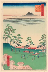 Udsigt mod nord fra Asuka Hill (Asuka-yama Kita no Chobo) Fra Series One Hundred Berømte udsigter over Edo