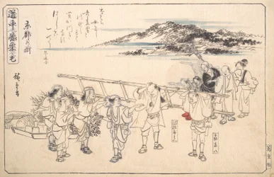 Gade i Kyoto, ca. 1840., ca. 1840.