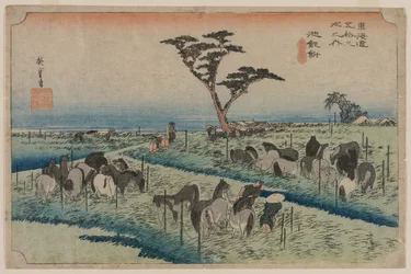 Tokaidoens treoghalvtreds stationer: Chiryu, 1833-1834.