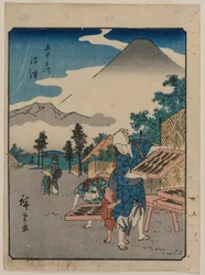 De 53 stationer i Tokaido: Numazu, ca. 1850.