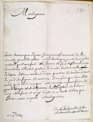 Brev fra Le Nôtre til Grand Condé
