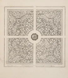 Design for Parterre, fra Theatre des Plans et Jardinages, pub.1652 (gravering)