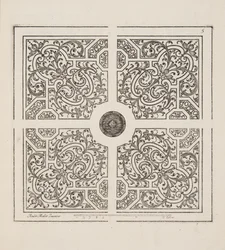 Design for Parterre, fra Theatre des Plans et Jardinages, pub.1652 (gravering)
