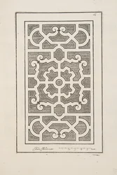 Design for Parterre, fra Theatre des Plans et Jardinages, pub.1652 (gravering)