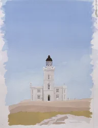 Isle of May fyrtårn, Fife, Skotland