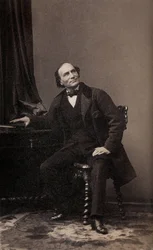 Henri Robin, hollandsk tryllekunstner, ca. 1860 (s/h-billede)