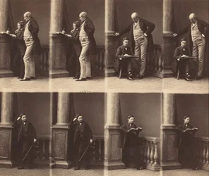 Monsieur Jadin og søn, ca. 1860 (foto)