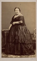 Portræt af operasangerinden Marietta Alboni 1826-1894, 1862.
