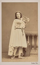 Portræt af sangerinden og komponisten Pauline Viardot 1821-1910, 1862.