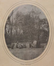 Landsbyscene Sydfrankrig, ca. 1853.
