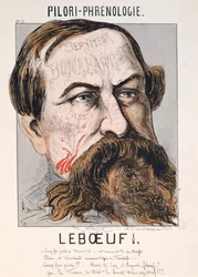 Pillory-phrenology: Leboeuf (gravering)