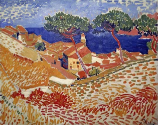 Collioure, landsbyen og havet