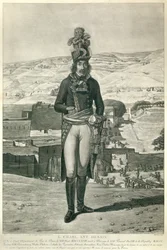 Portræt til fods af general Louis Charles Antoine Desaix under Egyptens felttog i 1798