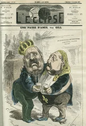 Et vennepar, Hippolyte de Villemessant (1812-1879), direktør for Figaro og prins Philippe d