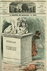 Om Rabagas, evocation af to stykker af victorianske Sardou (1831-1908) om den revolutionære ånd og dem, der lever den med "Rabagas" og "Gulerodskongen". Cover i "" L