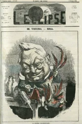 Adolphe Thiers (1797-1877), fransk historiker og politiker. Cover i "" L