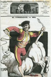 Tegnefilm af en Torreador. Cover i "" L