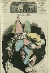 Ch... vover, illustration af en harlekin med bekøl og med et horn på maven og ryggen. Cover i "" L