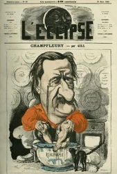 Champfleury, Jules Husson dit (1821-1889), fransk kritiker og romanforfatter. Cover i "" L