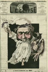 Eugène Rouher (1814-1884), fransk politiker, leder af det bonapartistiske parti. Forside i »L