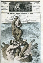 Eugene Rouher (1814-1884) og Clement Duvernois (1836-1879), franske politikere. Cover i "" L