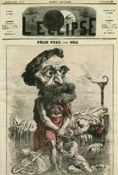 Felix Pyat (1810-1889), fransk advokat, brevmand og politiker. Cover i "" L