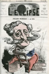 Jules Noriac (1827-1882), fransk forfatter, kritiker og journalist. Cover i "" L