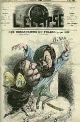 The Irregulars of the Figaro kom ind i Charles Monselets (1825-1888) og Jules Valles (1832-1885) dagbog. Cover i "The Eclipse"" af Gill, maj