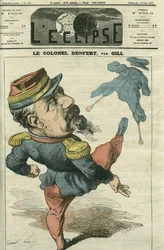 Pierre Philippe Denfert-Rochereau (Denfert Rochereau) (1823-1878), fransk soldat og politiker. Cover i "" The Eclipse"" af Gill, 16. juni