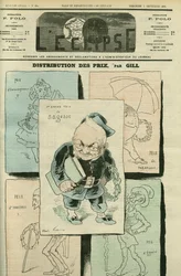 Portræt af Adolphe Thiers (1797-1877), fransk historiker og politiker. Cover i "" L