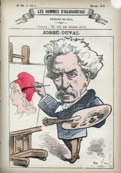 Portræt af Armand Felix Maris Jobbe-Duval Jobbe Duval (1821-1889), fransk maler og politiker. Tegnefilm af Gill, Paris.