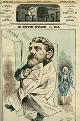 Portræt af Eugene Spuller (1835-1896), fransk advokat, journalist, forfatter og politiker. Cover i "" L