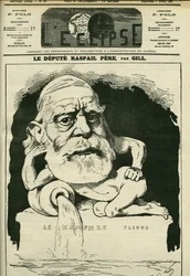 Portræt af Francois-Vincent Raspail (1794-1878), fransk kemiker, læge og politiker. Cover i "" L