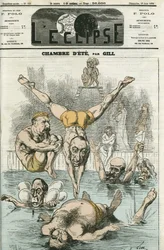 The Summer Room with gentlemen Thiers, Gambetta, Grevy, Favre, Trochu... Cover i "" L