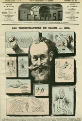Salonens triumfatorer eller fraværets triumf af Edouard Manet (1832-1883), fransk maler. Cover i "" L