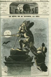 Rouhers drøm, Eugène Rouher (1814-1884), politiker, minister under Napoleon III og leder af det bonapartistiske parti, drømmer om Napoleon III