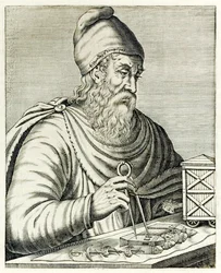 Archimedes fra Syrakus fra „True Portraits“ af André Thévet, udgivet i 1594