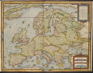 Kort over Europa, André Thevets universelle kosmografi
