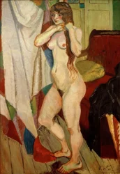 Suzanne Valadon laver sit hår