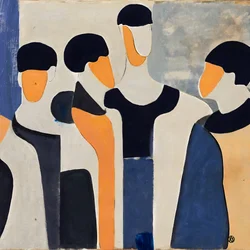 Moderne abstrakte figurer