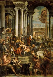 Den byzantinske kejser Alexius IV Angelus ... (olie på lærred)